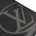 Louis Vuitton Black Noir Leather Clutch Bag Pochette (Pre-Owned)
