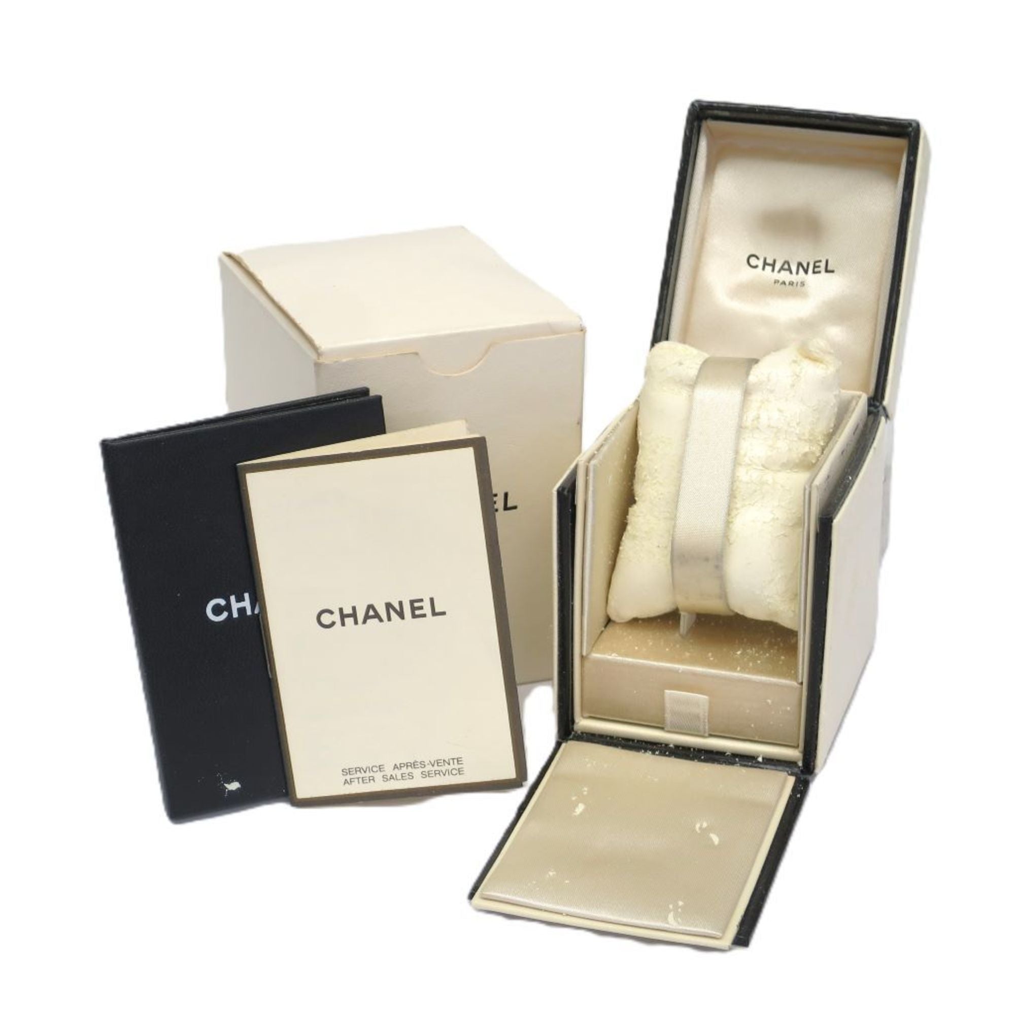 Chanel Premiere Rock Quartz Watch Plated Metal And Leather Watch (Pre-Owned)