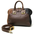 Fendi Brown Leather Handbag (Pre-Owned)