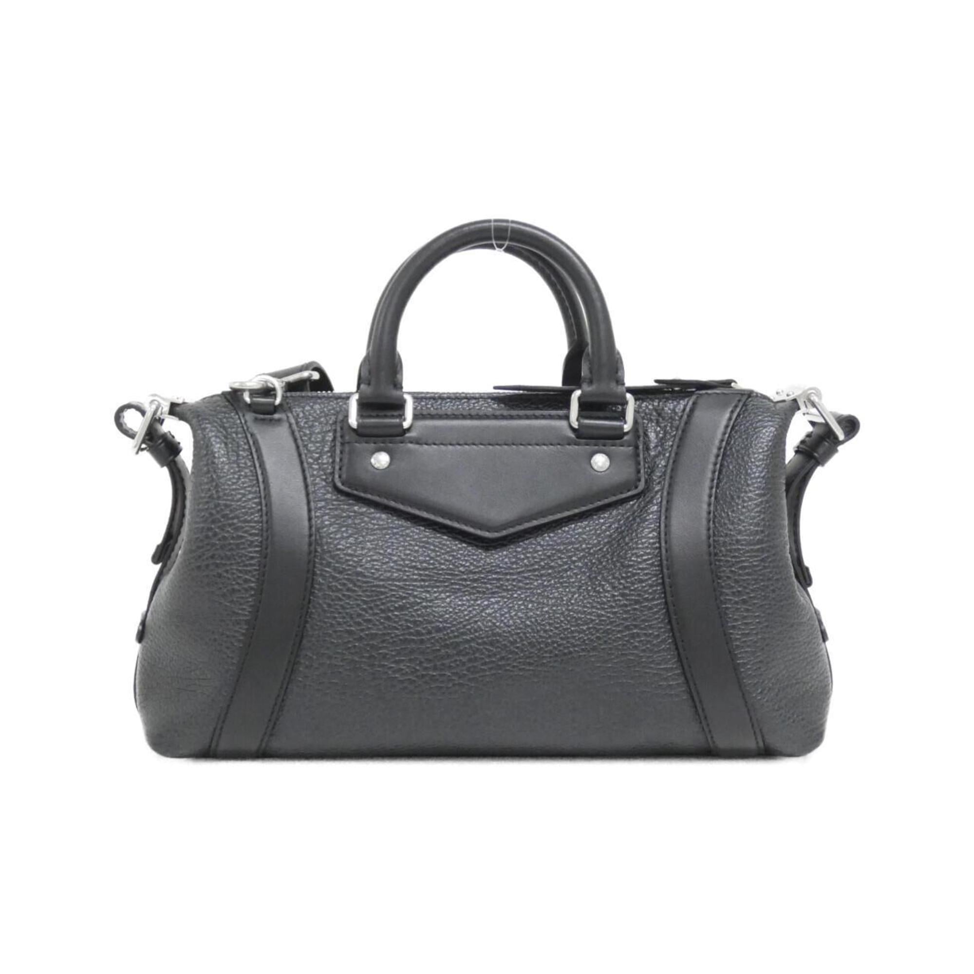 Louis Vuitton Black Leather Handbag (Pre-Owned)