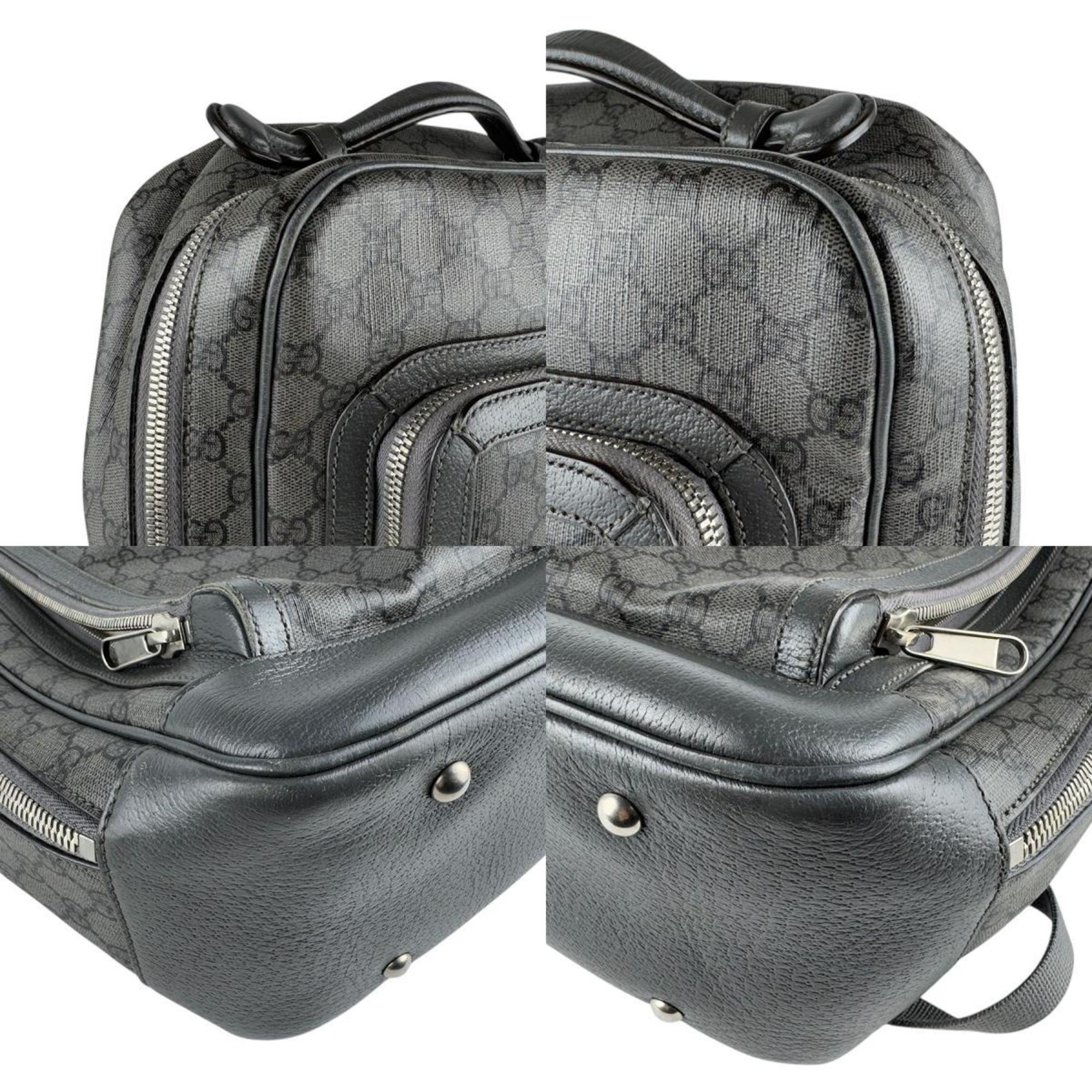 Gucci Gray Gg Supreme Backpack (Pre-Owned)