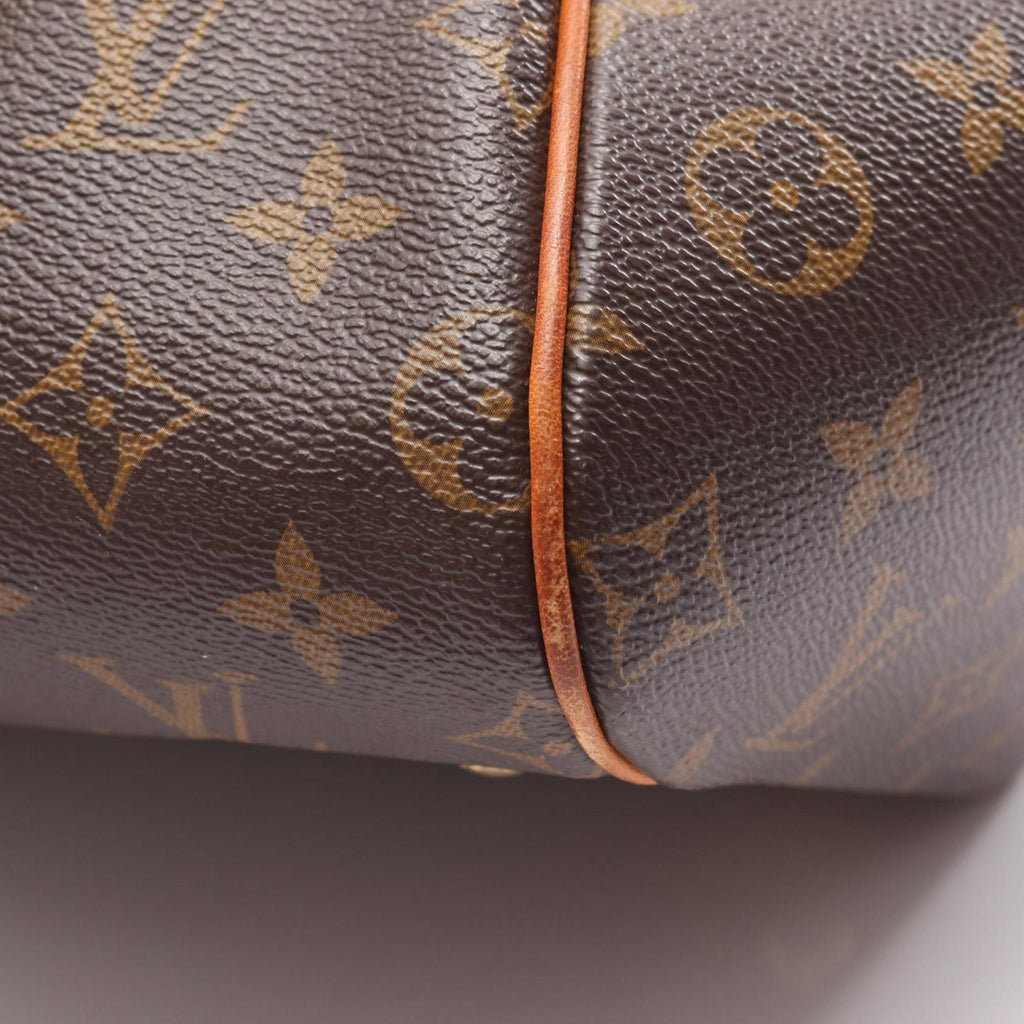 Louis Vuitton Brown Pvc Coated Canvas Leather Handbag (Pre-Owned)