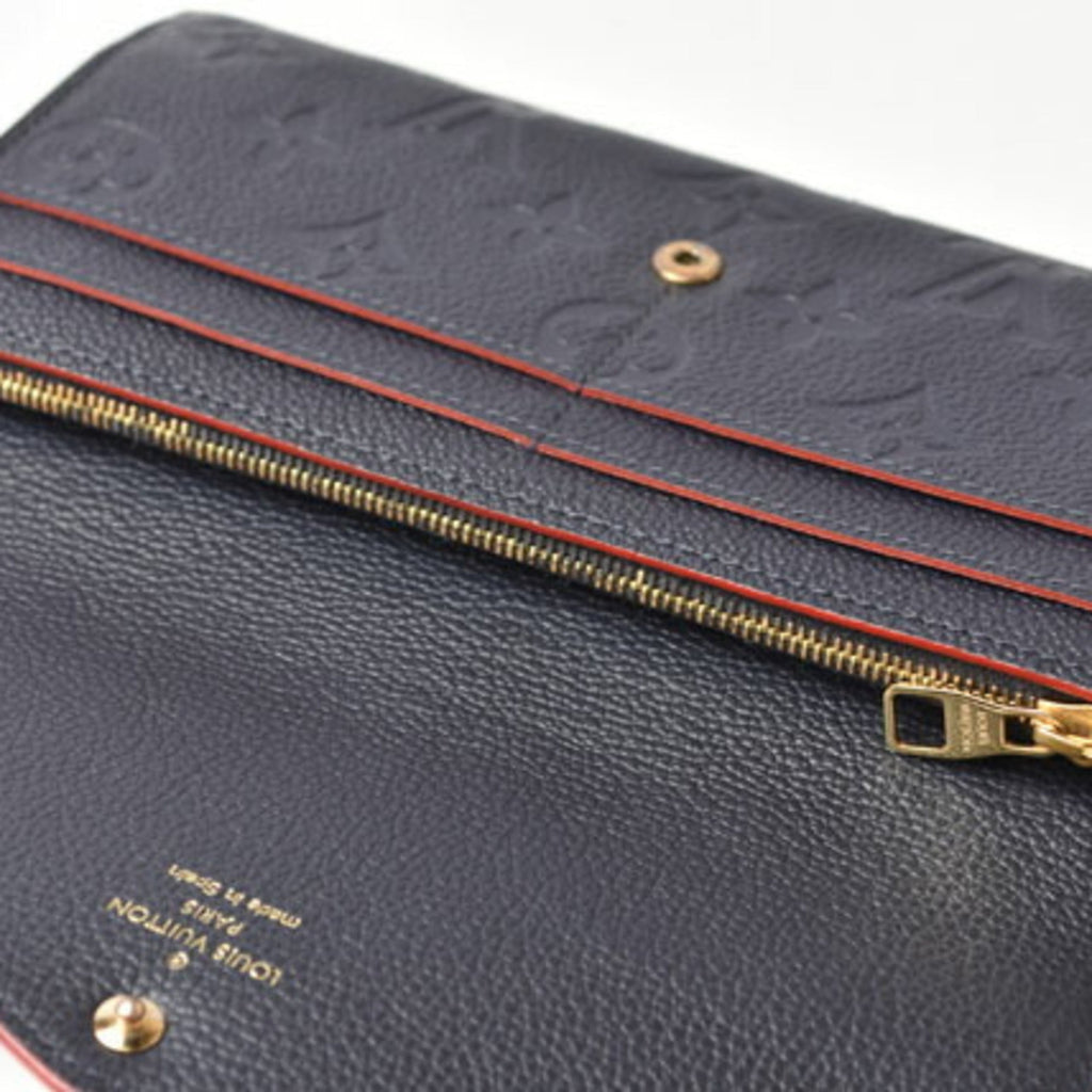 Louis Vuitton Rouge Monogram Empreinte Long Wallet (Bi-Fold) (Pre-Owned)