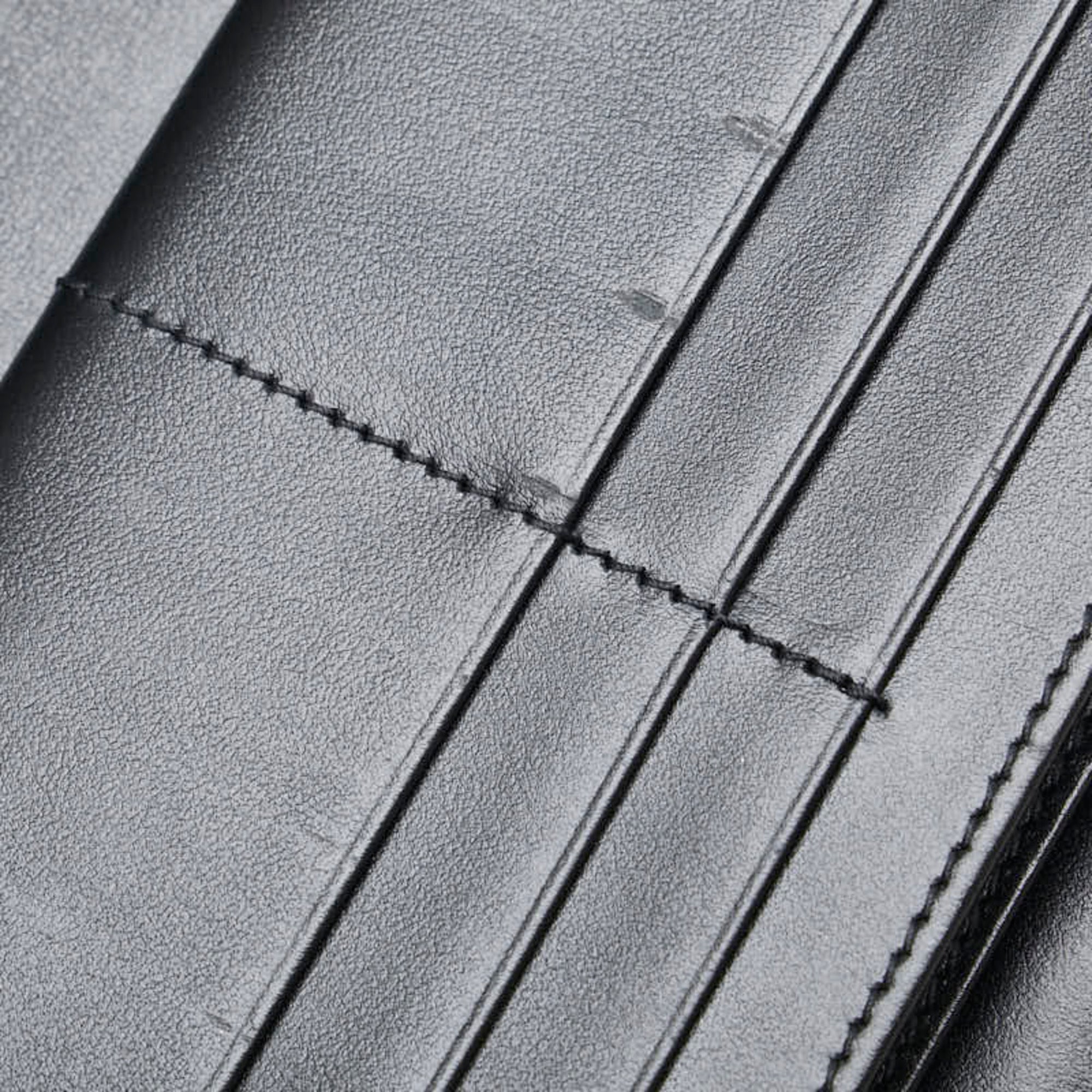 Gucci Black Leather Long Wallet (Bi-Fold) (Pre-Owned)