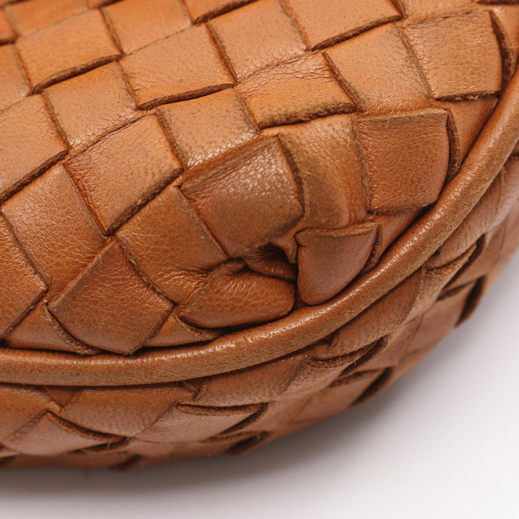 Bottega Veneta Brown Leather Handbag Shoulder Bag (Pre-Owned)