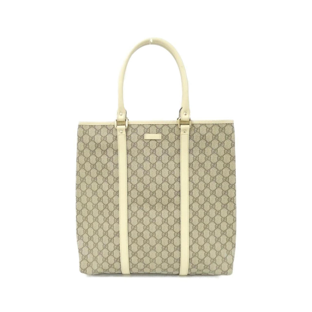 Gucci Beige Ivory Gg Plus Handbag (Pre-Owned)