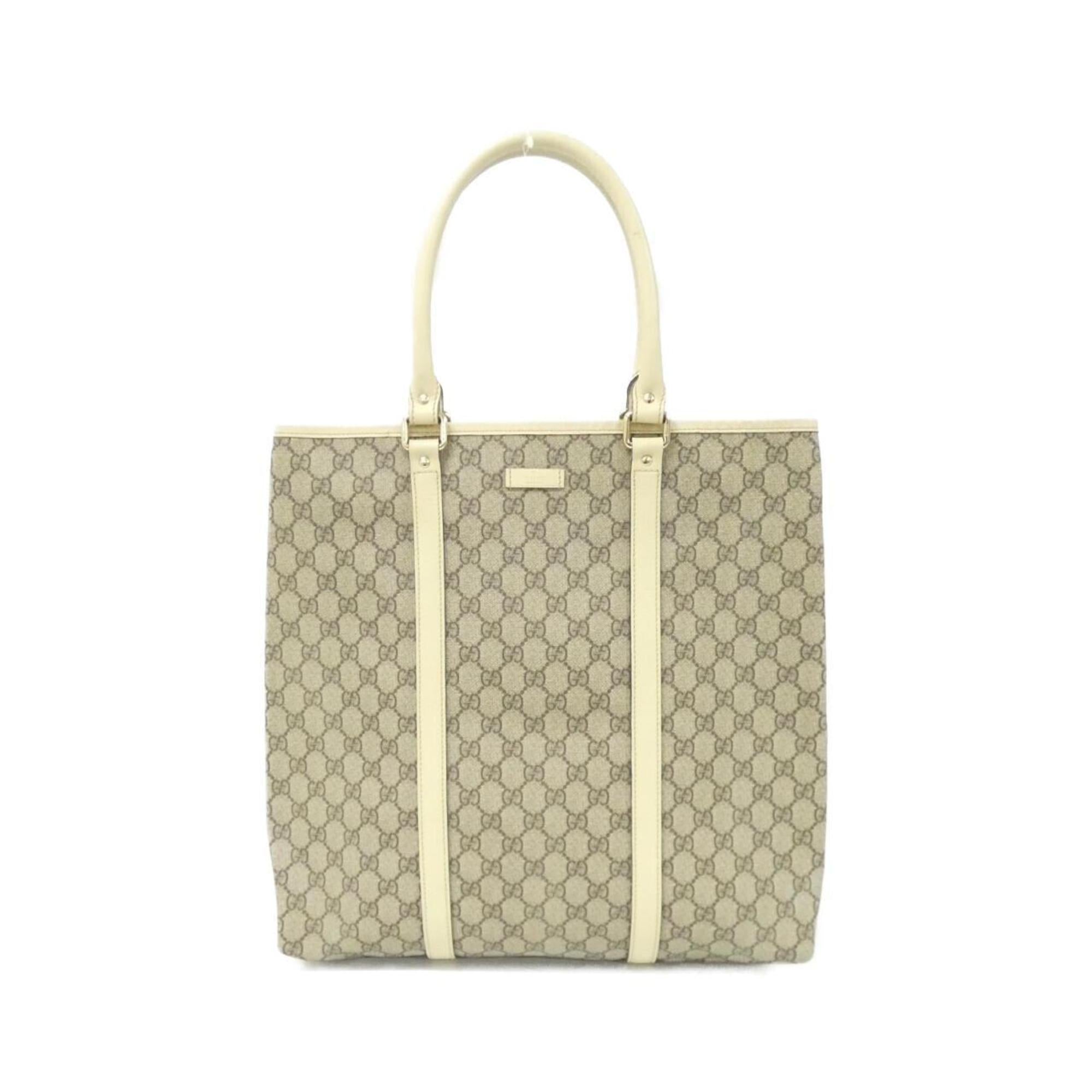 Gucci Beige Ivory Gg Plus Handbag (Pre-Owned)