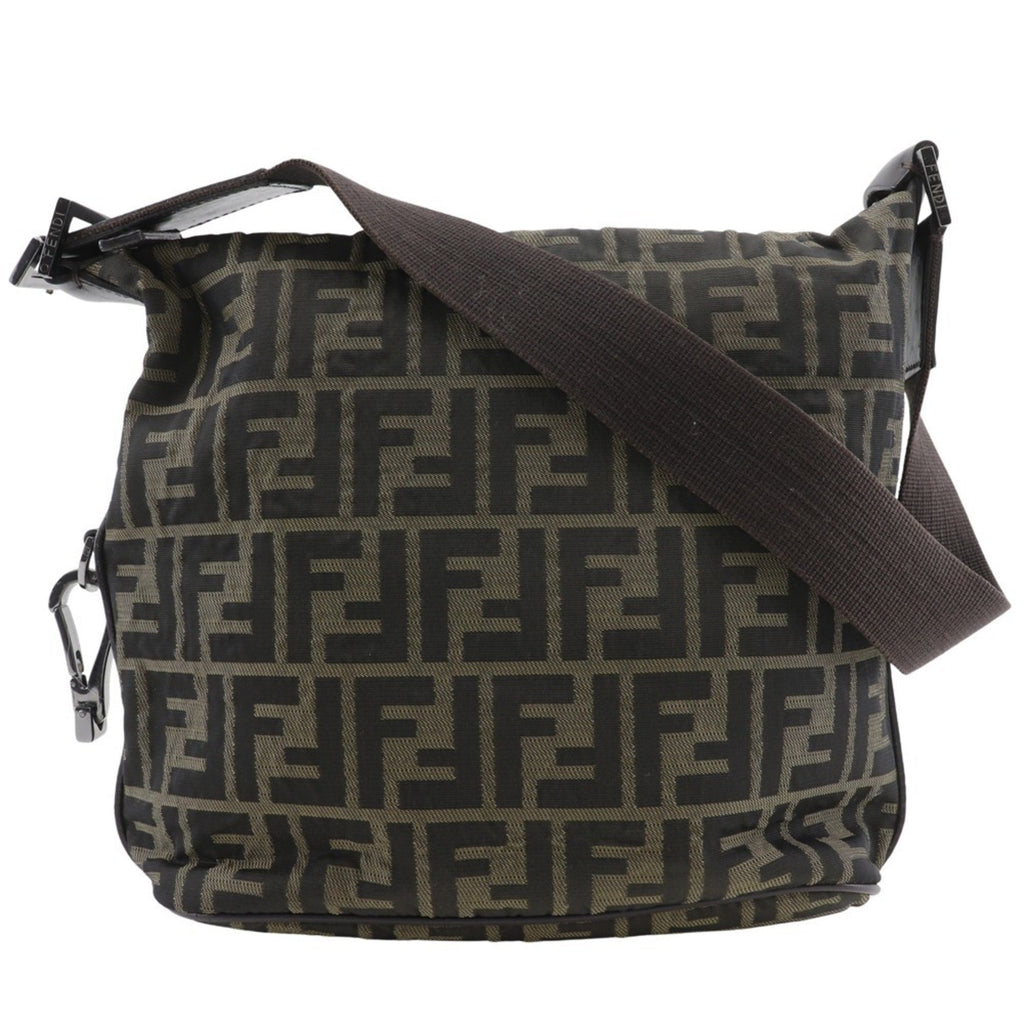 Fendi Brown Nylon Shoulder Bag (Pre-Owned)