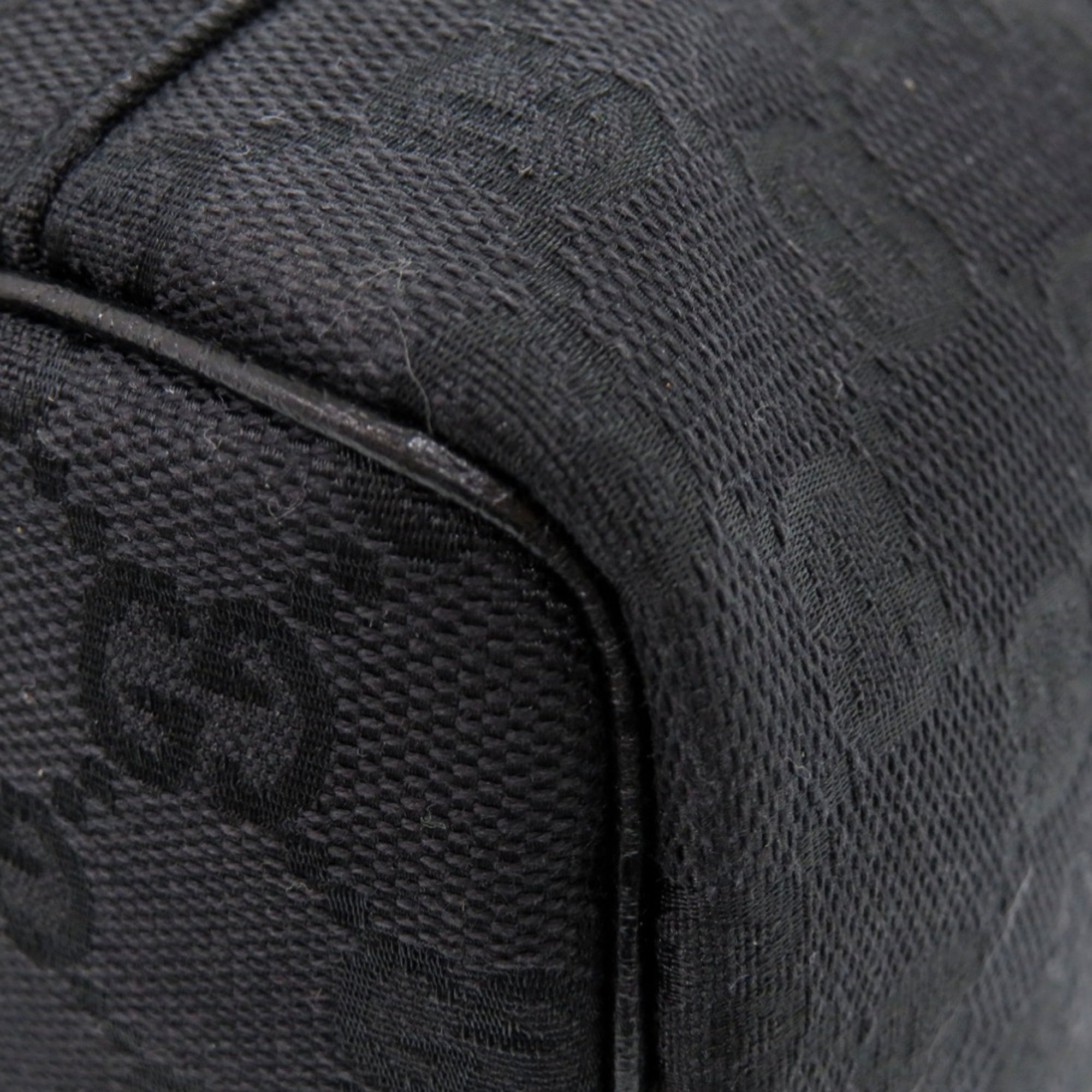 Gucci Black Gg Canvas Pouch Vanity Bag (Pre-Owned)