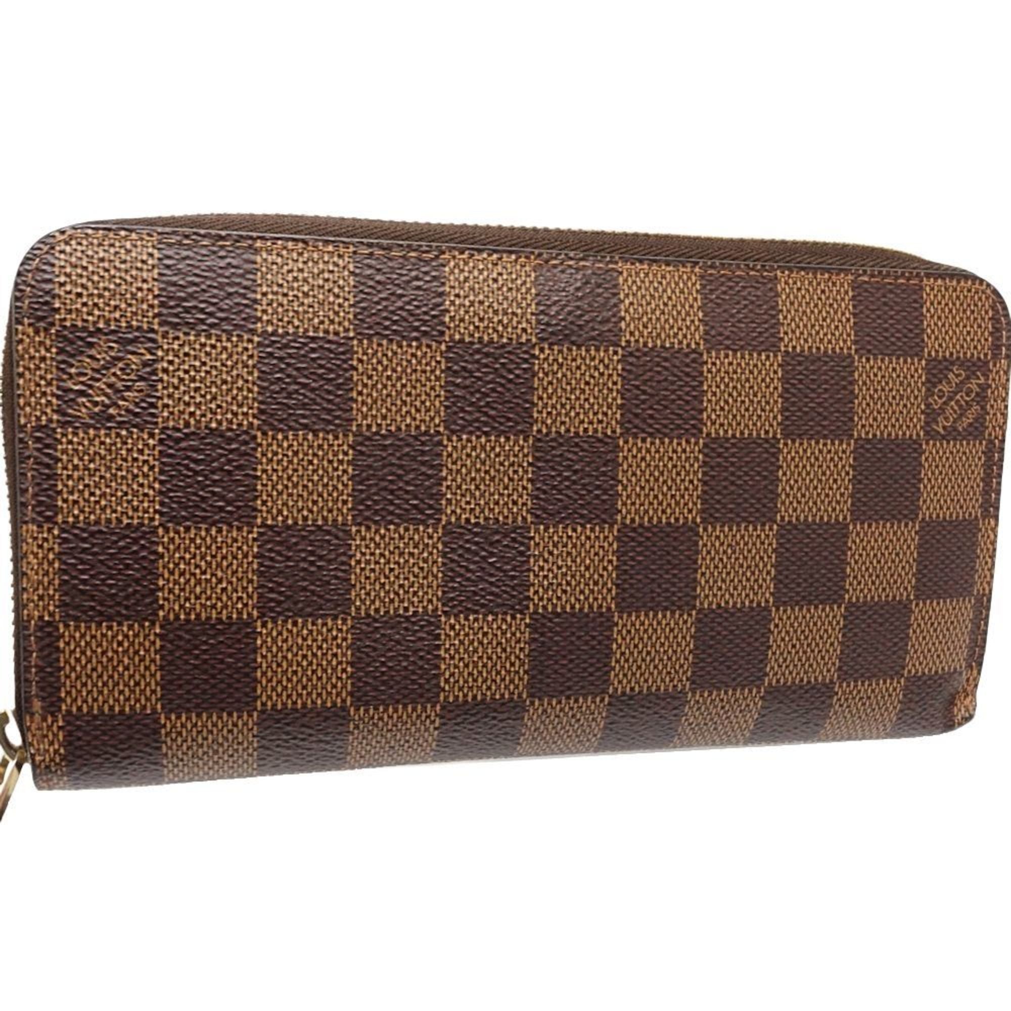 Louis Vuitton Damier Canvas Ebene Canvas Long Wallet (Bi-Fold) (Pre-Owned)