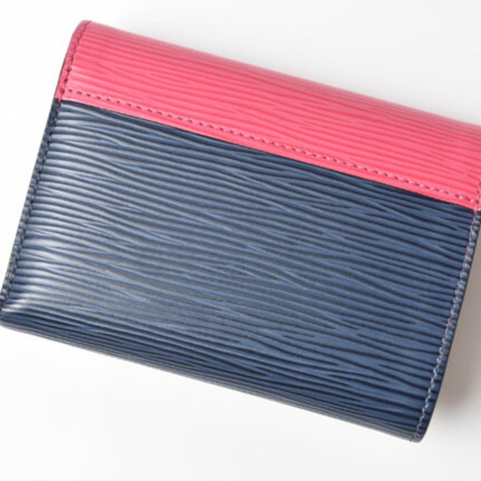 Louis Vuitton Epi Blue Epi Leather Wallet (Tri-Fold) (Pre-Owned)