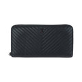 Chanel Black Leather Long Wallet (Bi-Fold) (Pre-Owned)