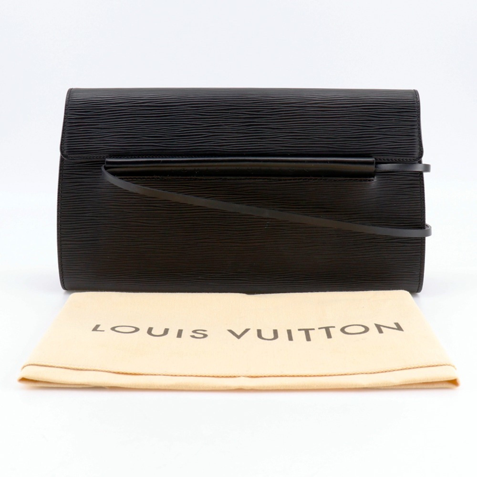 Louis Vuitton Black Noir Epi Leather Shoulder Bag (Pre-Owned)