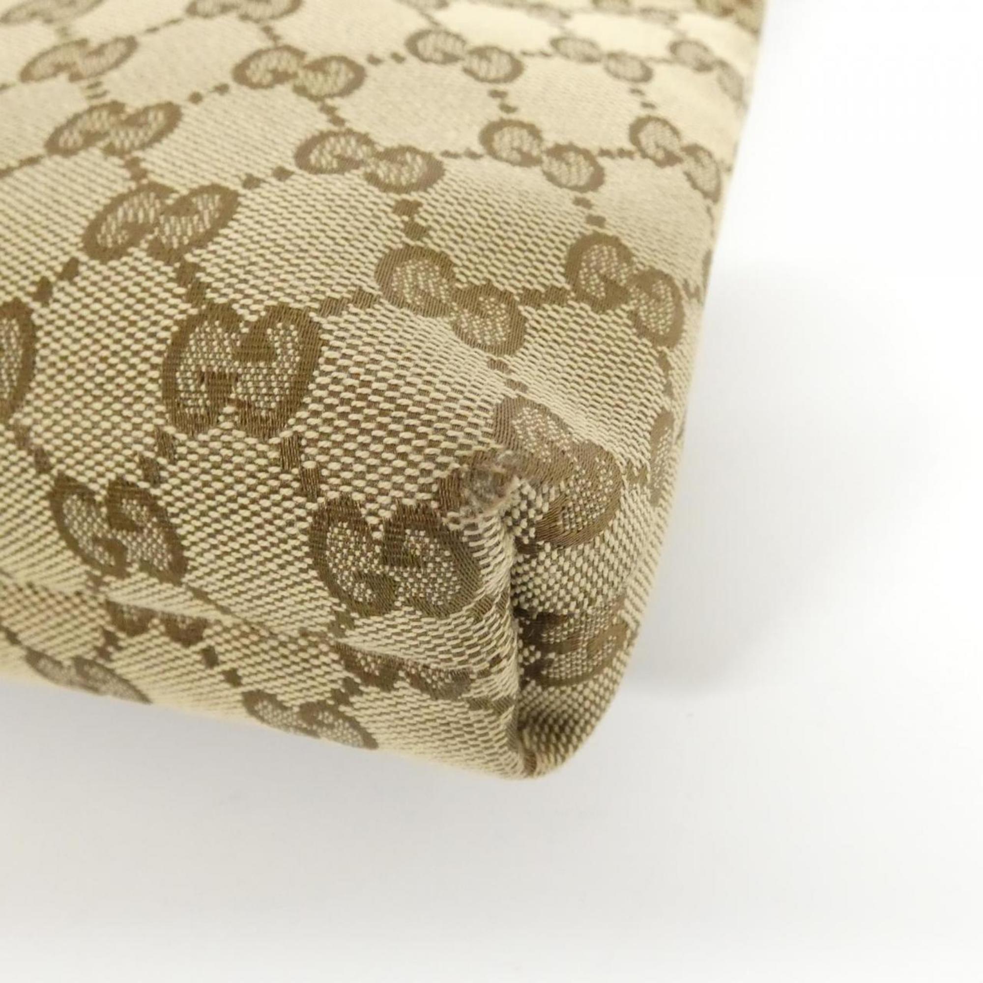 Gucci Gg Canvas Beige Ivory Gg Canvas Shoulder Bag (Pre-Owned)