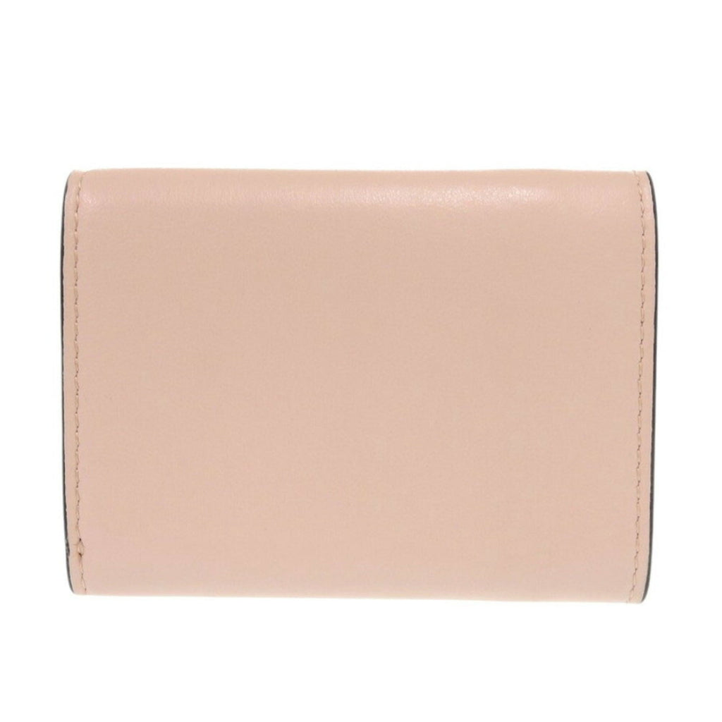 Fendi Pink Leather Wallet (Tri-Fold) (Pre-Owned)