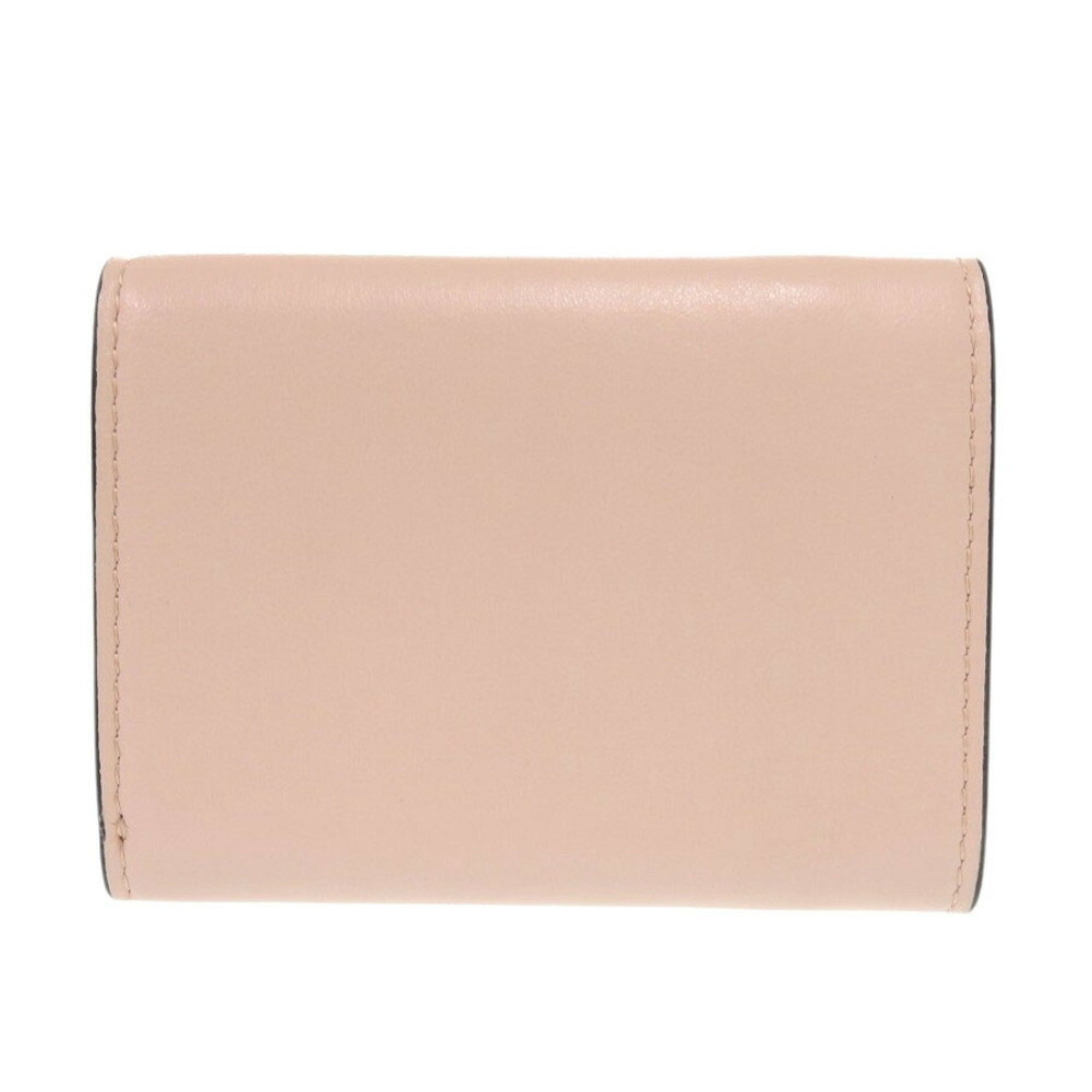 Fendi Pink Leather Wallet (Tri-Fold) (Pre-Owned)