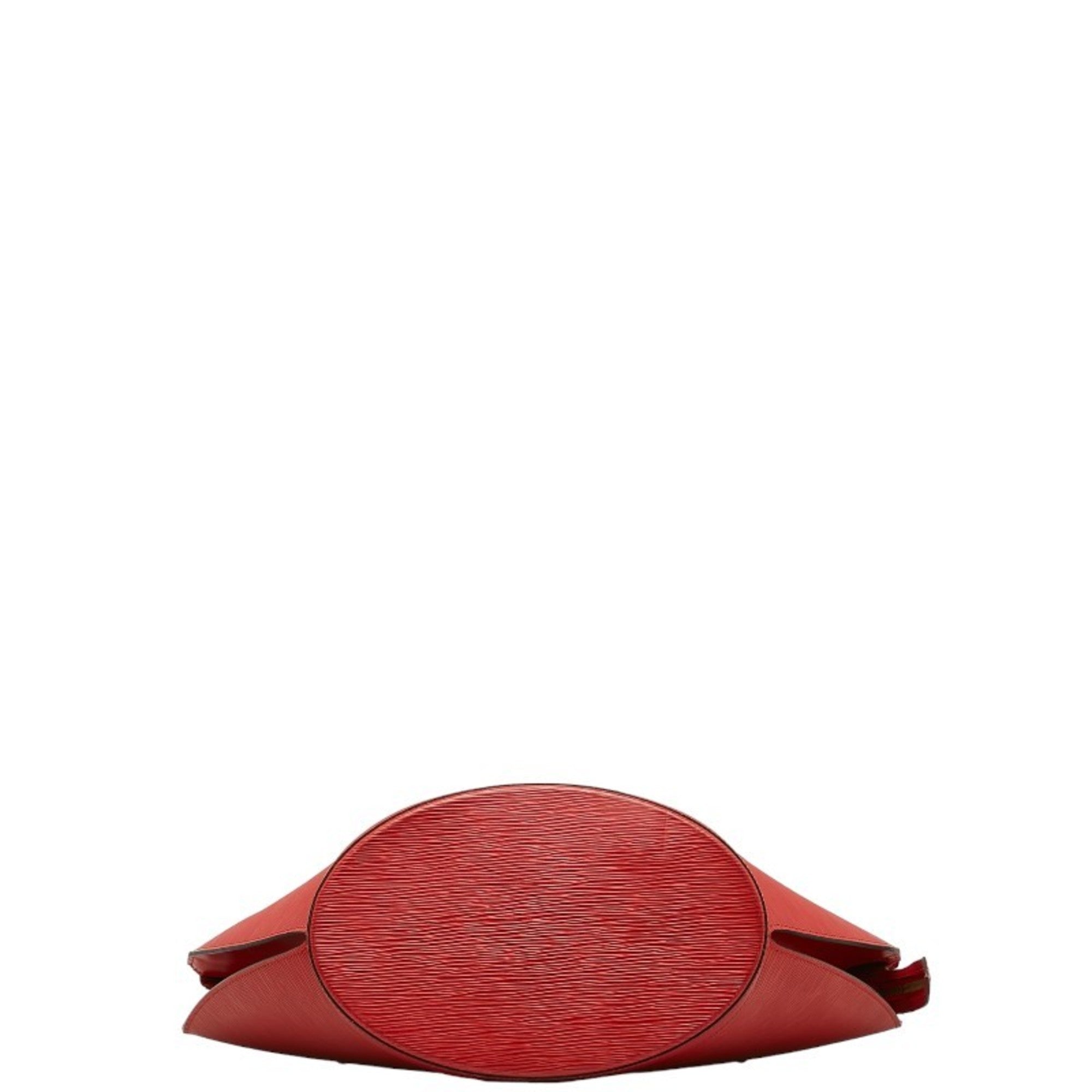 Louis Vuitton Castilian Red Leather Shoulder Bag Tote Bag (Pre-Owned)