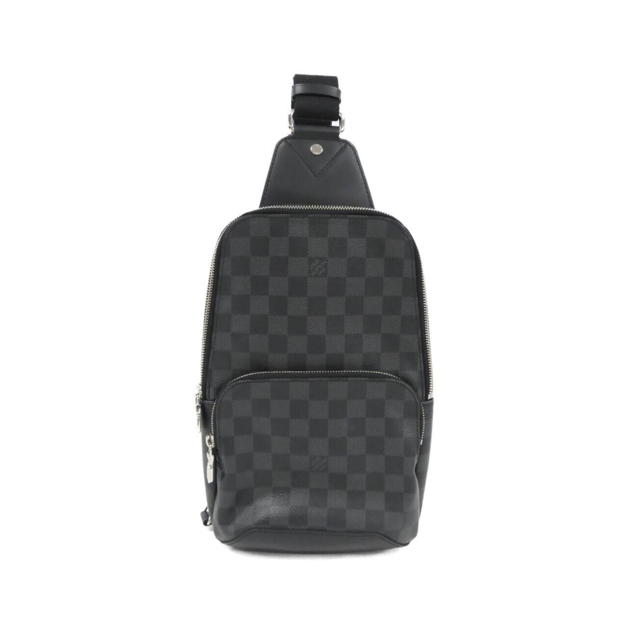 Louis Vuitton Graphite Gray Coated Canvas Shoulder Bag (Pre-Owned)