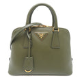 Prada Green Leather Handbag (Pre-Owned)