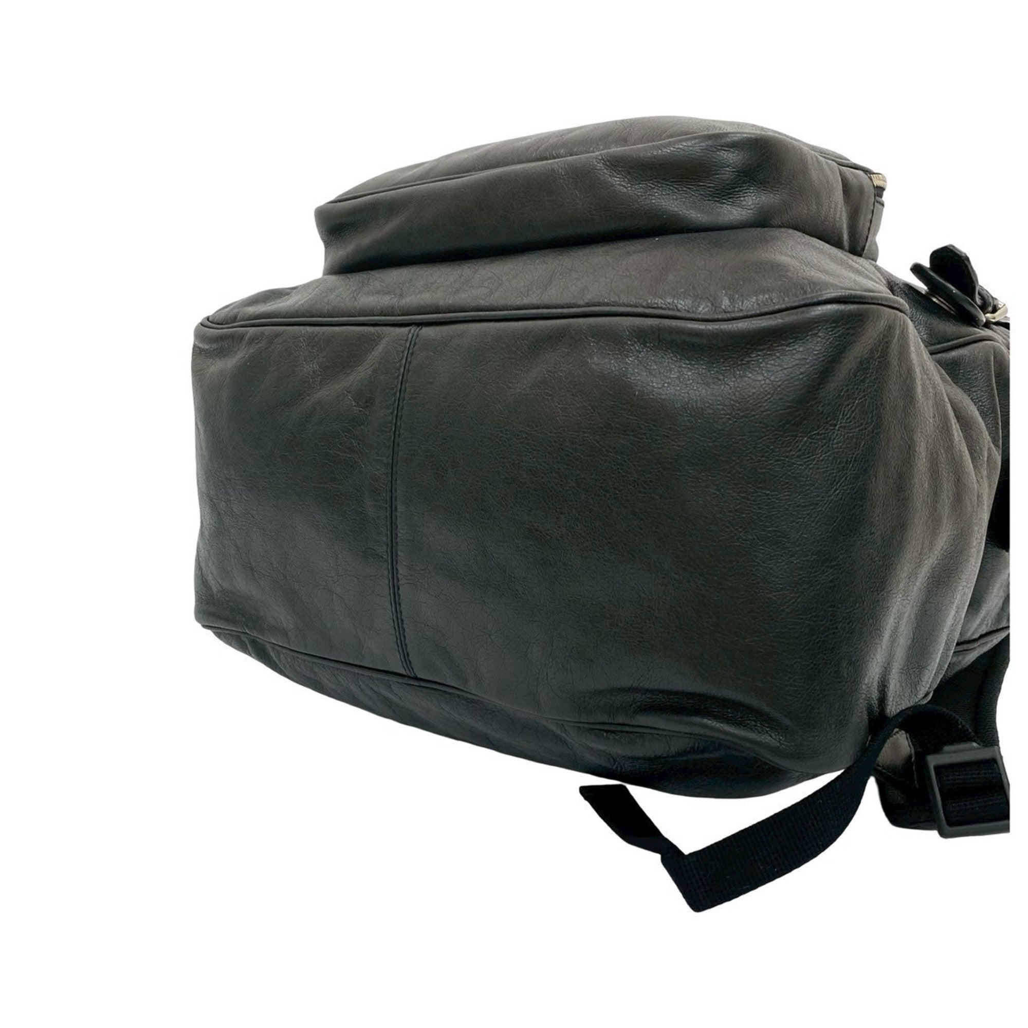Gucci Black Leather Backpack (Pre-Owned)