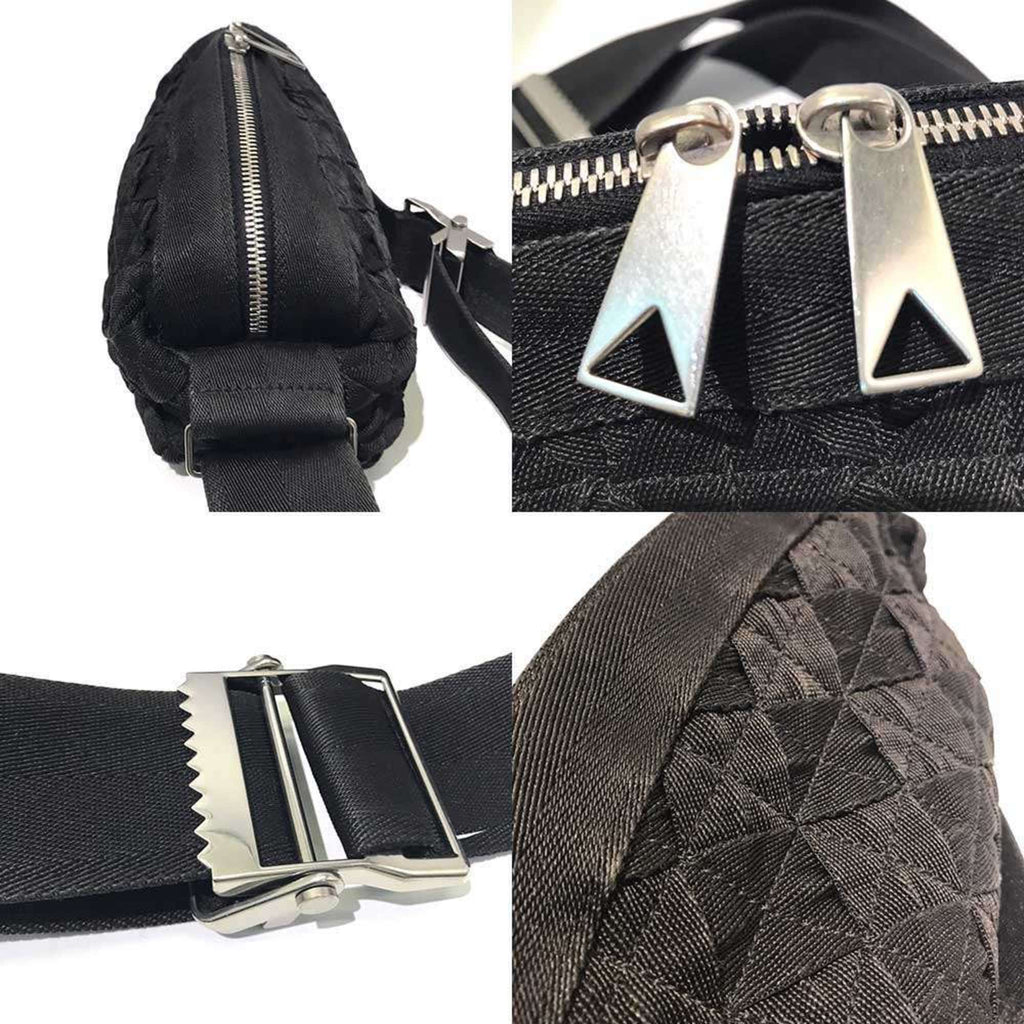 Bottega Veneta Black Intrecciato Sling Bag (Pre-Owned)
