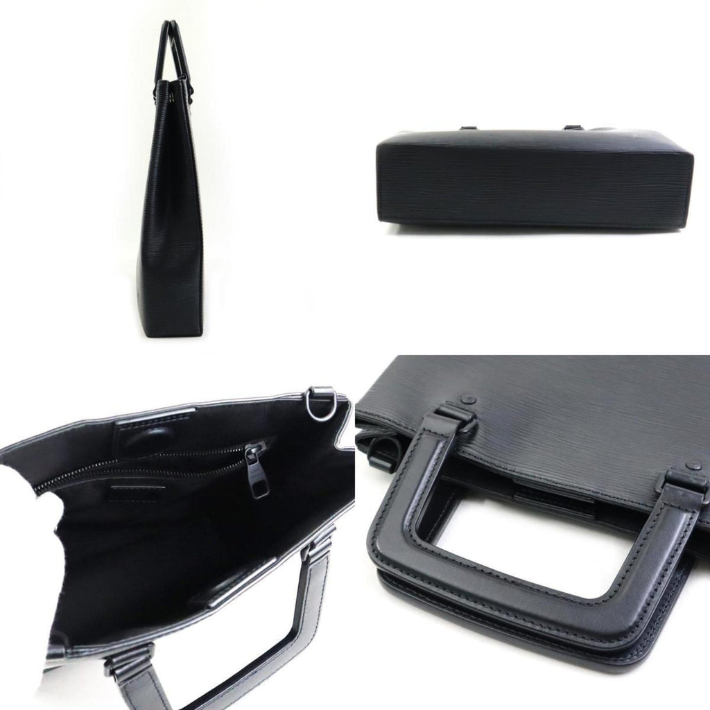 Louis Vuitton Noir Epi Leather Handbag Shoulder Bag (Pre-Owned)