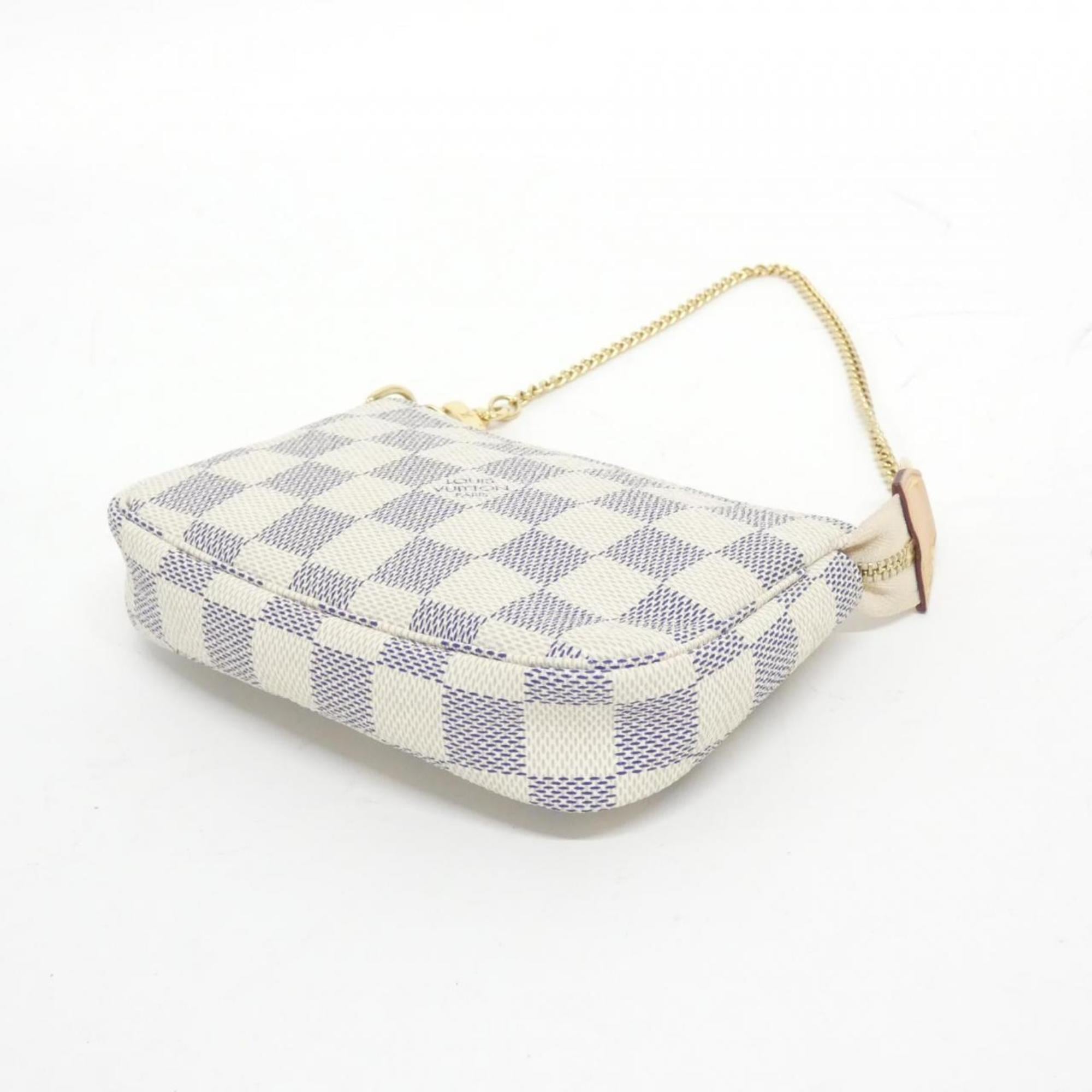 Louis Vuitton Azur Coated Canvas Pochette Pouch (Pre-Owned)