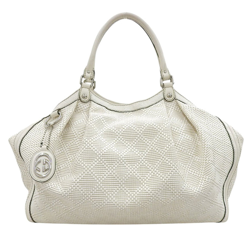 Gucci White Leather Handbag (Pre-Owned)