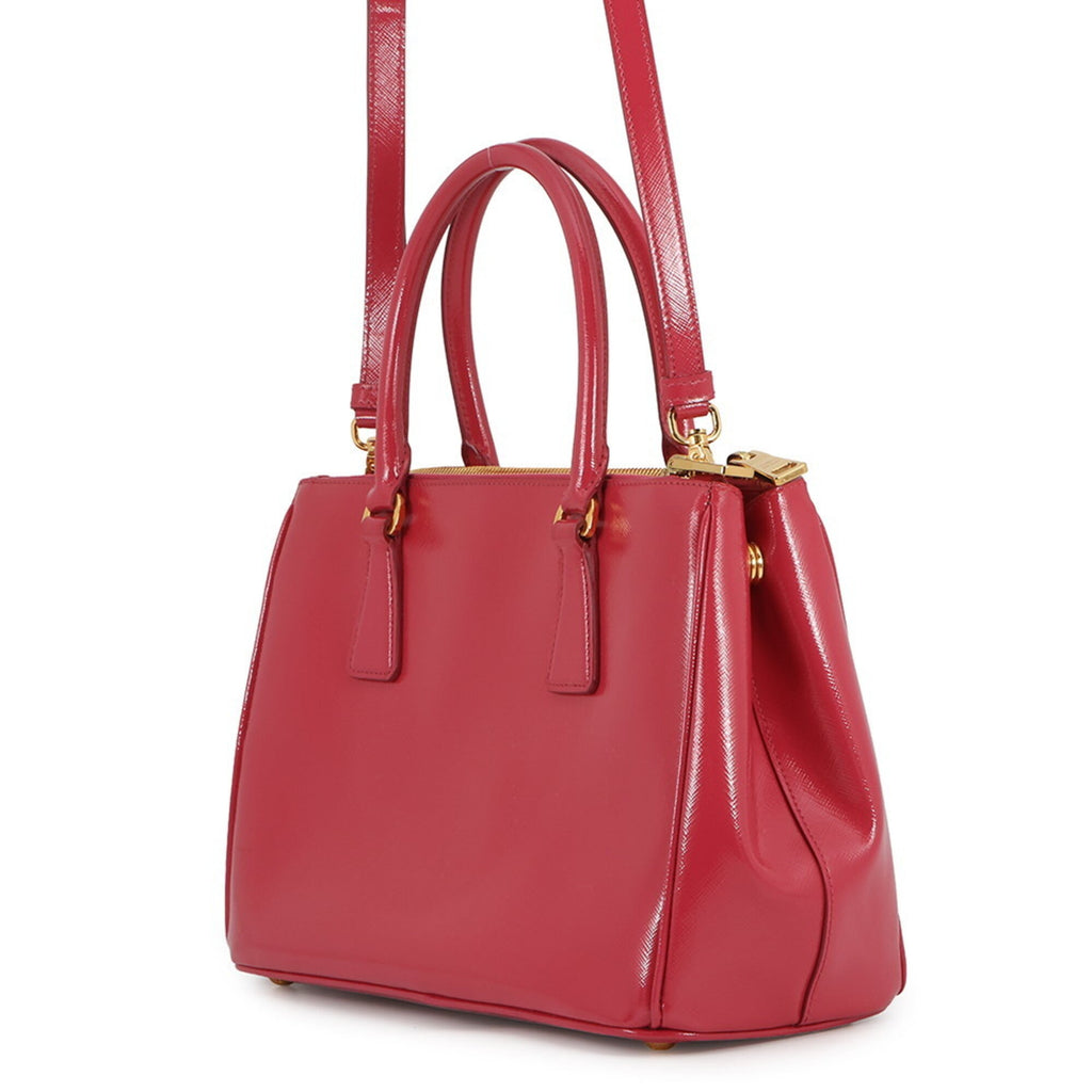 Prada Pink Leather Handbag Shoulder Bag (Pre-Owned)