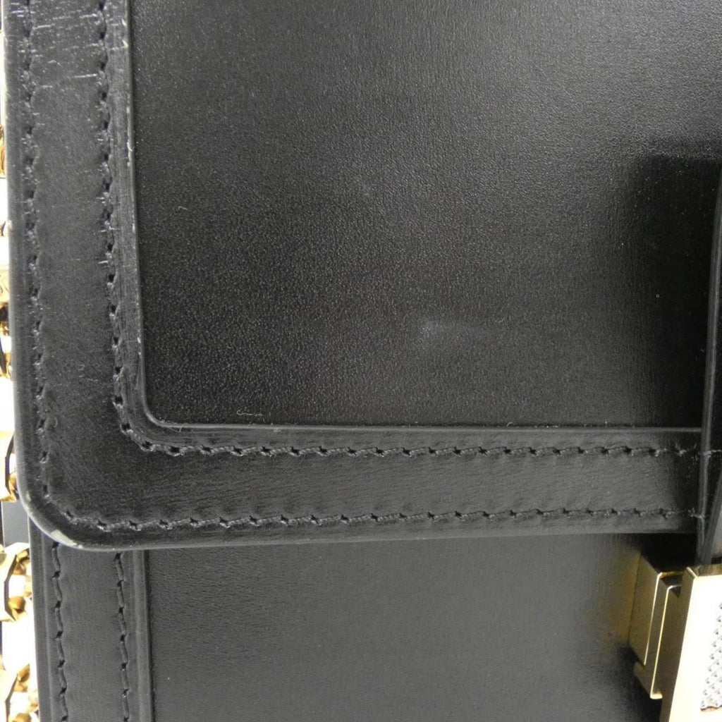 Louis Vuitton Black Leather Shoulder Bag (Pre-Owned)