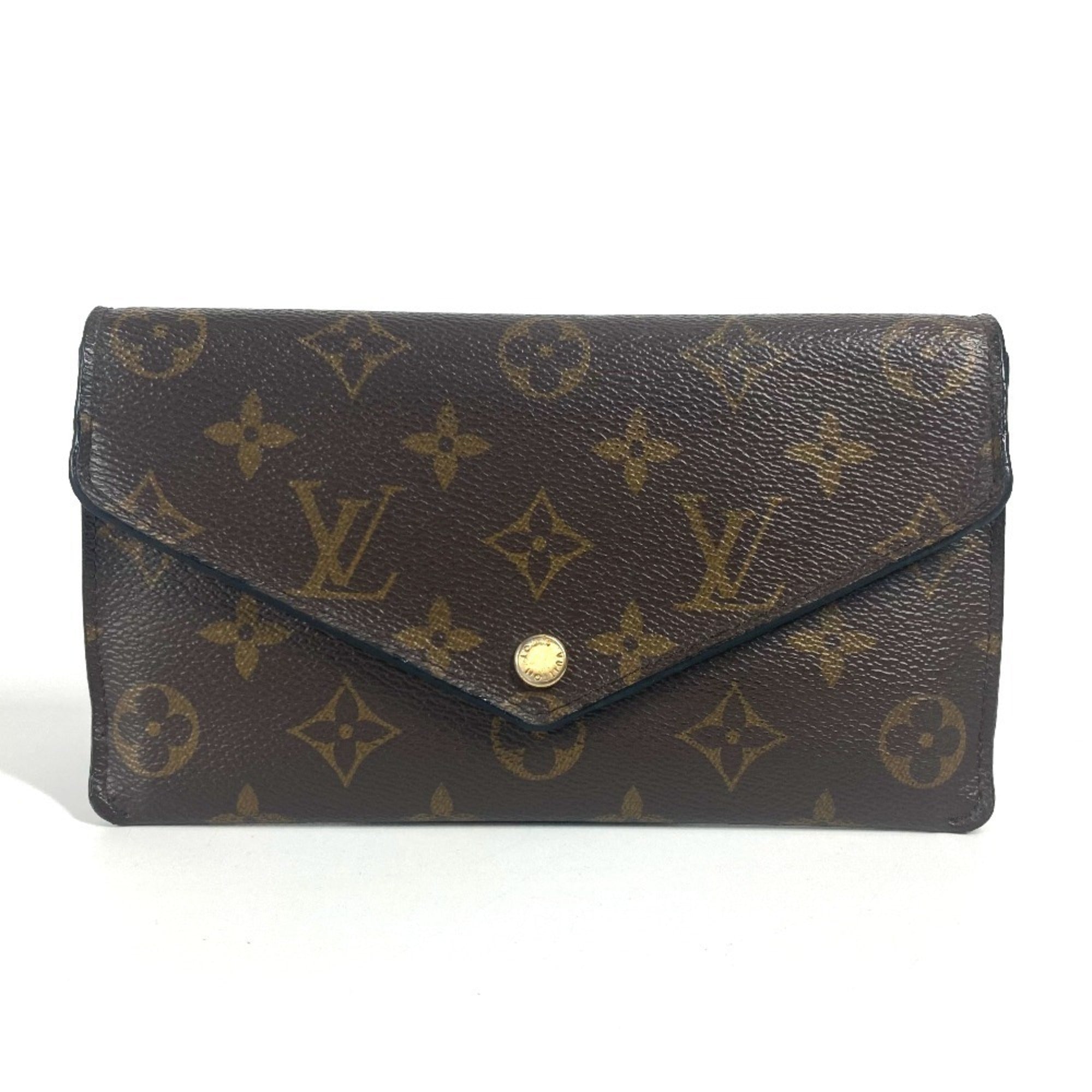 Louis Vuitton Monogram Brown Pink Monogram Long Wallet (Bi-Fold) (Pre-Owned)