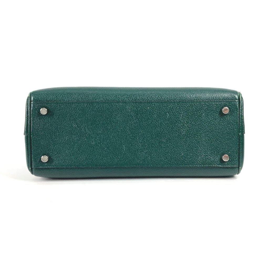Gucci Green Leather Handbag Shoulder Bag (Pre-Owned)