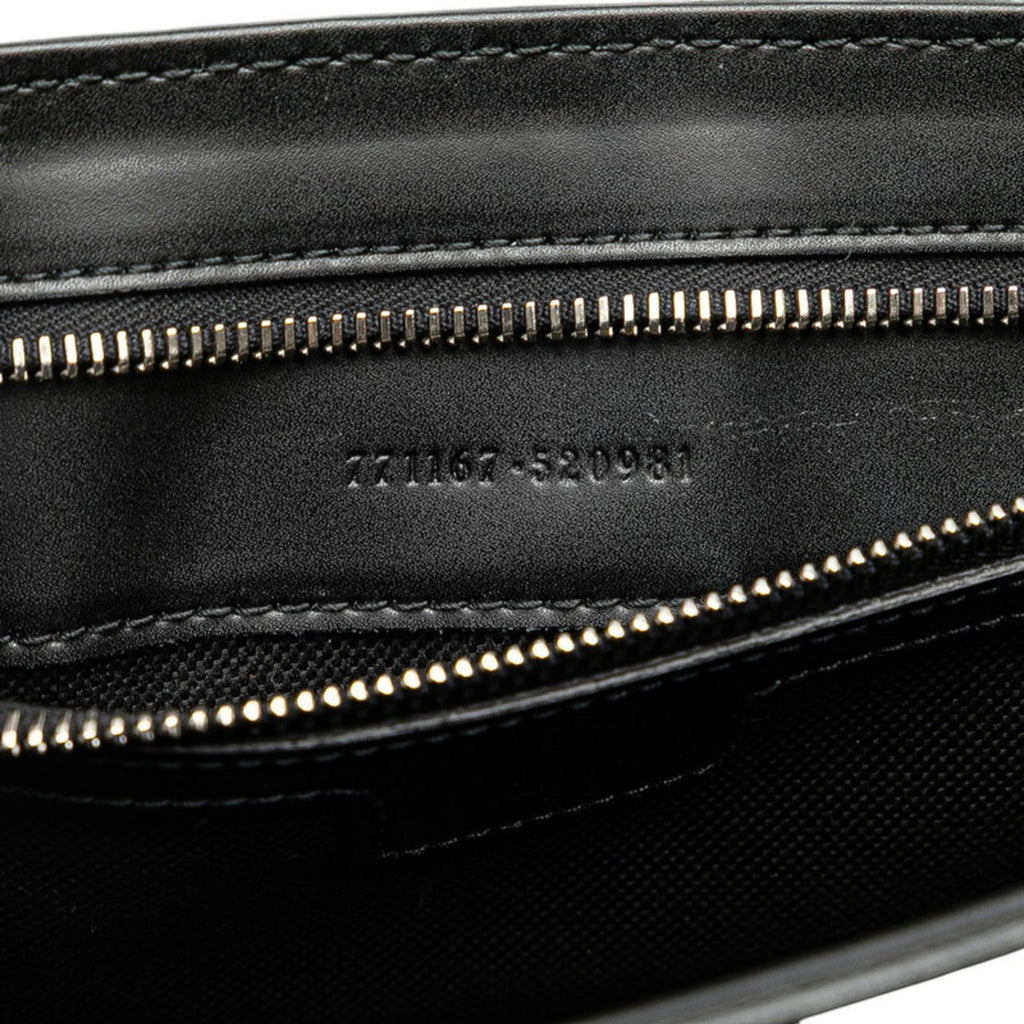 Gucci Black Pvc Leather Shoulder Bag (Pre-Owned)