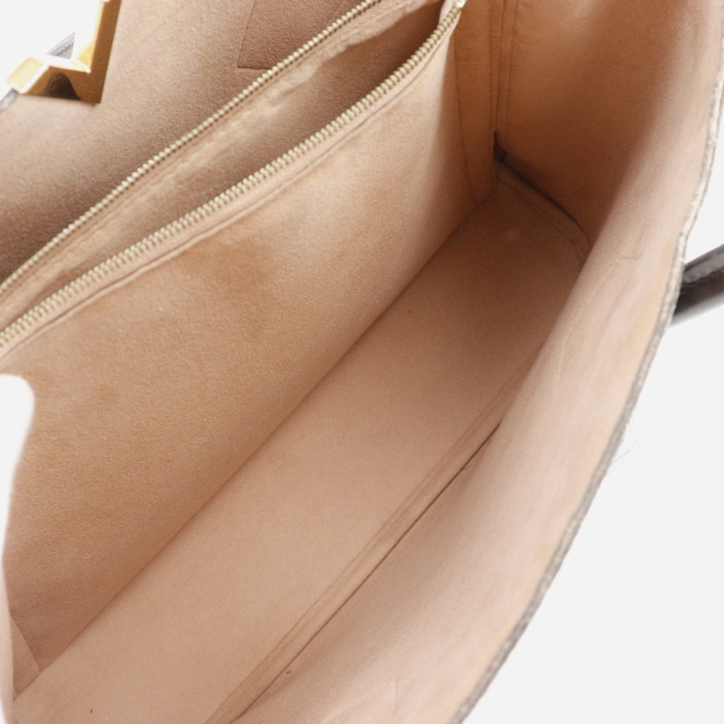 Louis Vuitton Brown Damier Canvas Handbag (Pre-Owned)