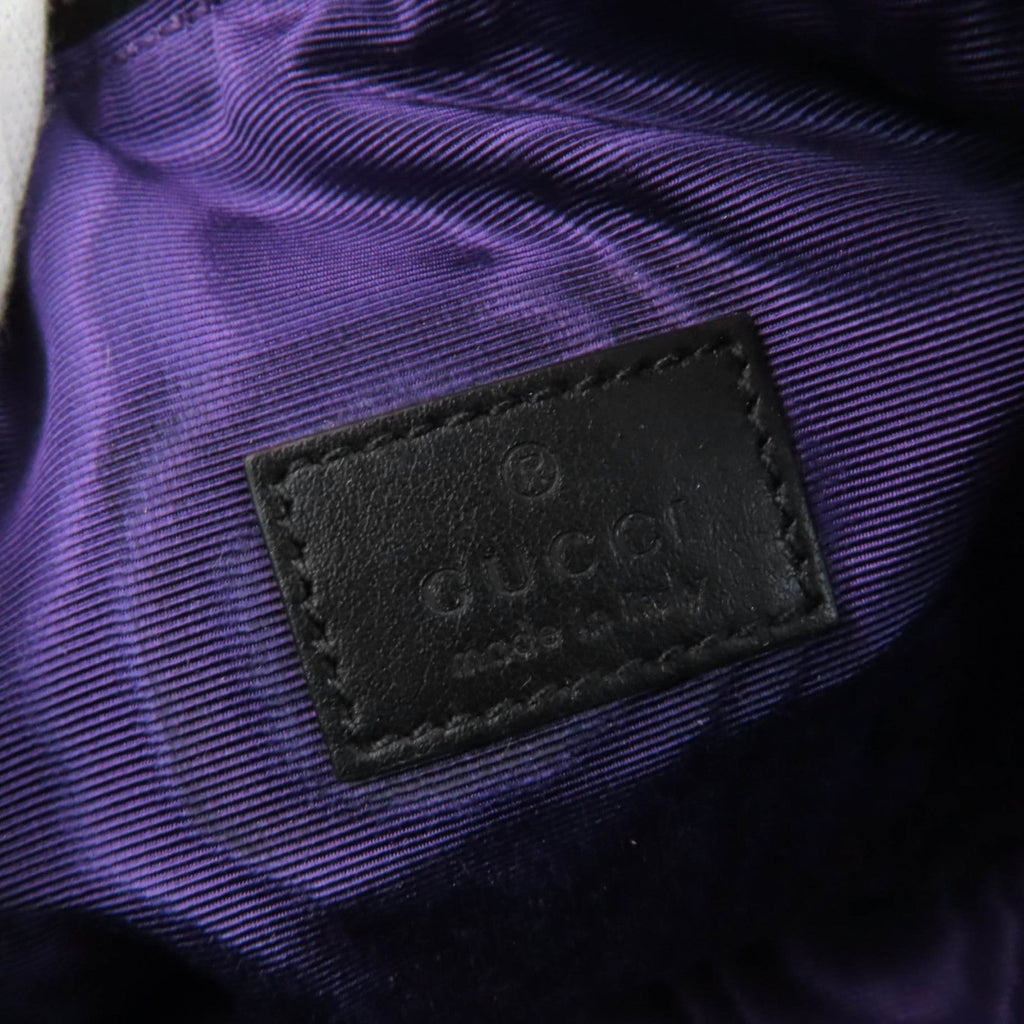 Gucci Black Purple Nylon Pouch (Pre-Owned)