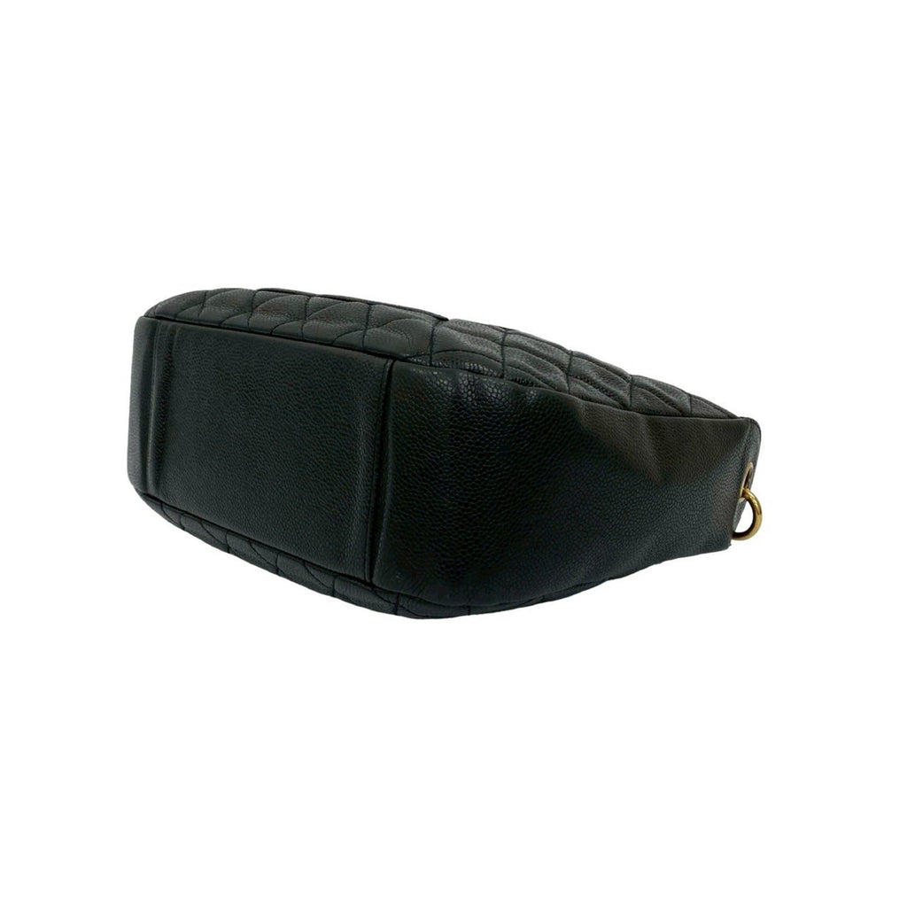 Chanel Black Grained Calfskin Handbag Shoulder Bag (Pre-Owned)