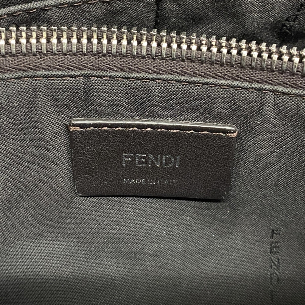 Fendi Gray Leather Handbag (Pre-Owned)