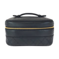Chanel Black Leather Pouch Vanity Bag (Pre-Owned)