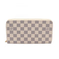 Louis Vuitton White Coated Canvas Damier Azur Pvc Leather Long Wallet (Bi-Fold) (Pre-Owned)