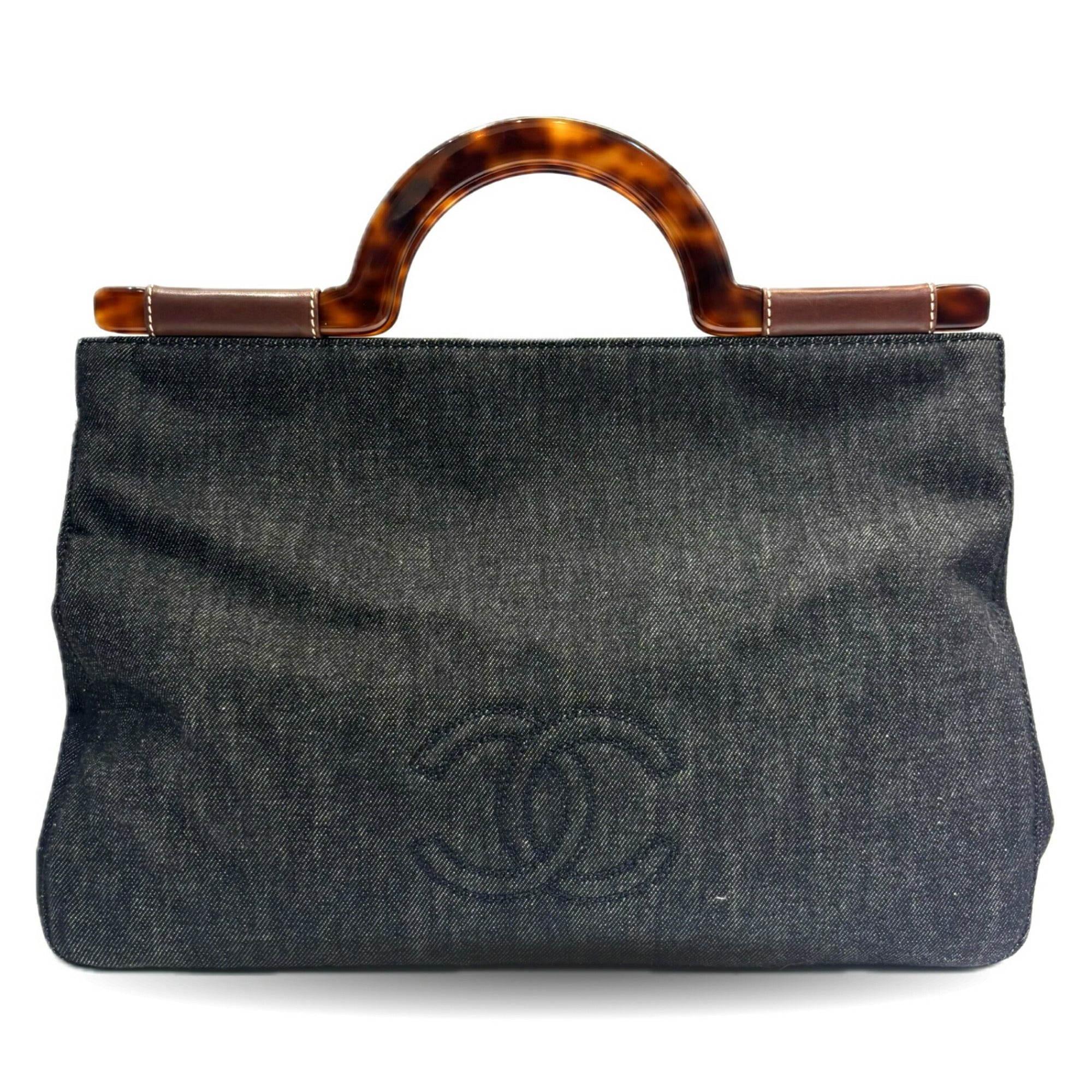 Chanel Navy Denim Handbag (Pre-Owned)