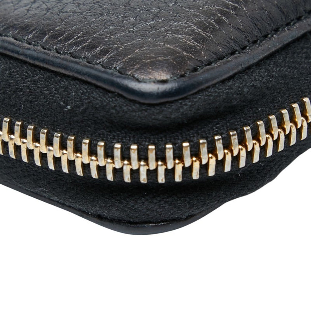 Gucci Navy Leather Long Wallet (Bi-Fold) (Pre-Owned)