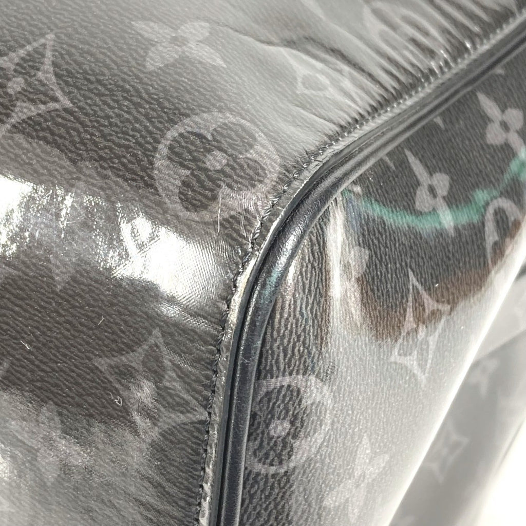 Louis Vuitton Monogram Eclipse Black Monogram Eclipse Boston Bag Shoulder Bag (Pre-Owned)