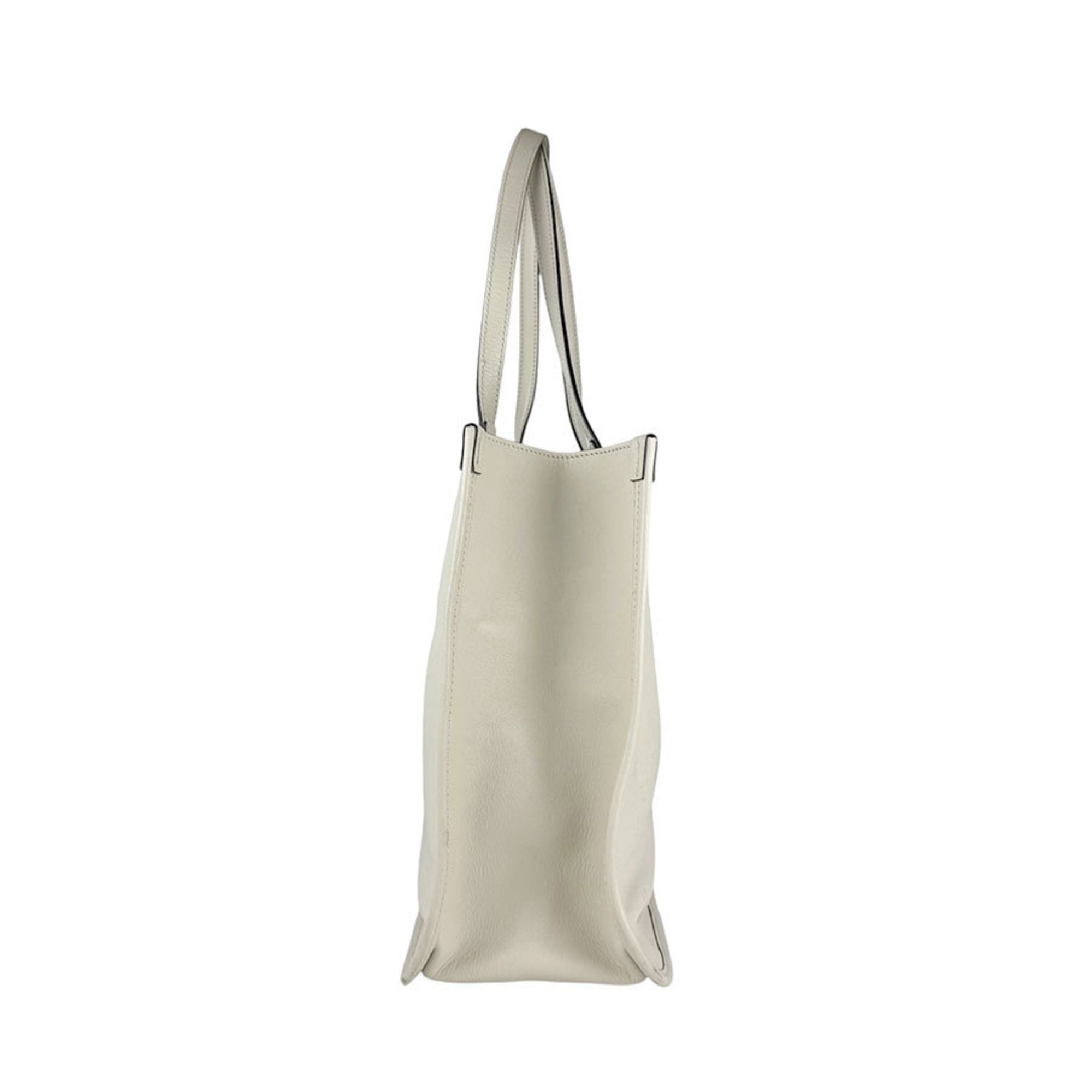 Gucci Horsebit Ivory Leather Shoulder Bag (Pre-Owned)