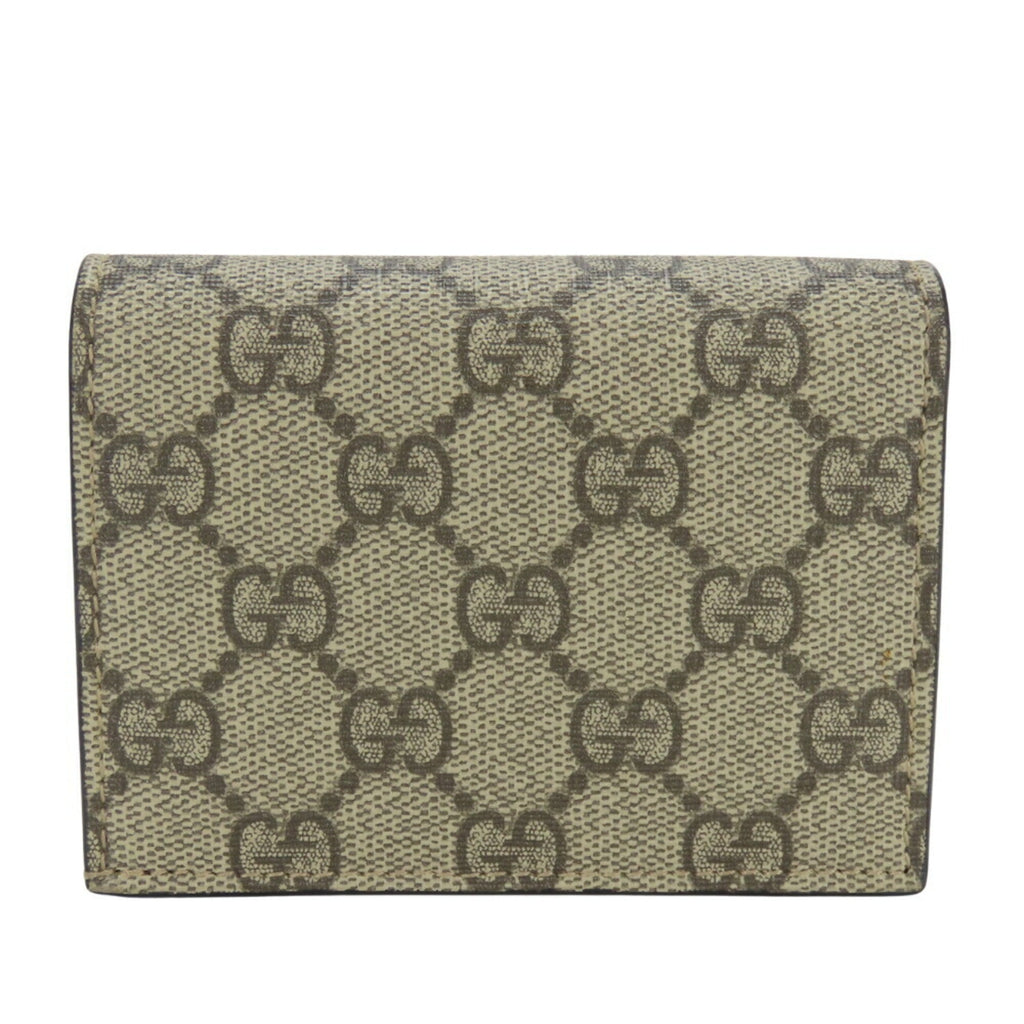 Gucci Beige Pink Red Color Gg Supreme Wallet (Bi-Fold) (Pre-Owned)