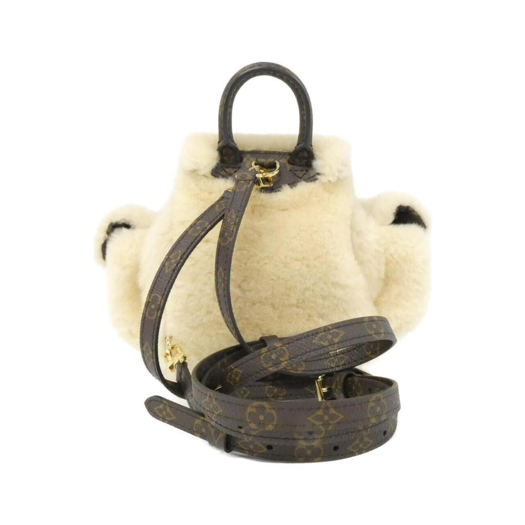 Louis Vuitton Cream Coated Canvas Backpack (Pre-Owned)