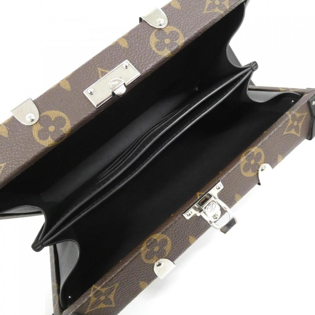 Louis Vuitton Marron Coated Canvas Chain/Shoulder Wallet (Pre-Owned)