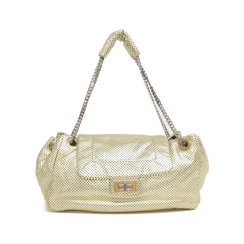 Chanel Gold Leather Shoulder Bag (Pre-Owned)