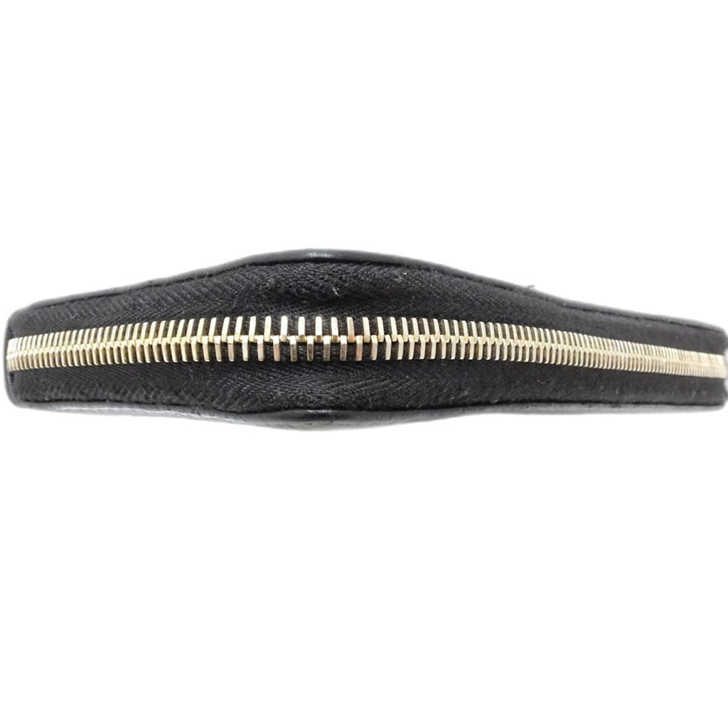 Gucci Black Leather Long Wallet (Bi-Fold) (Pre-Owned)