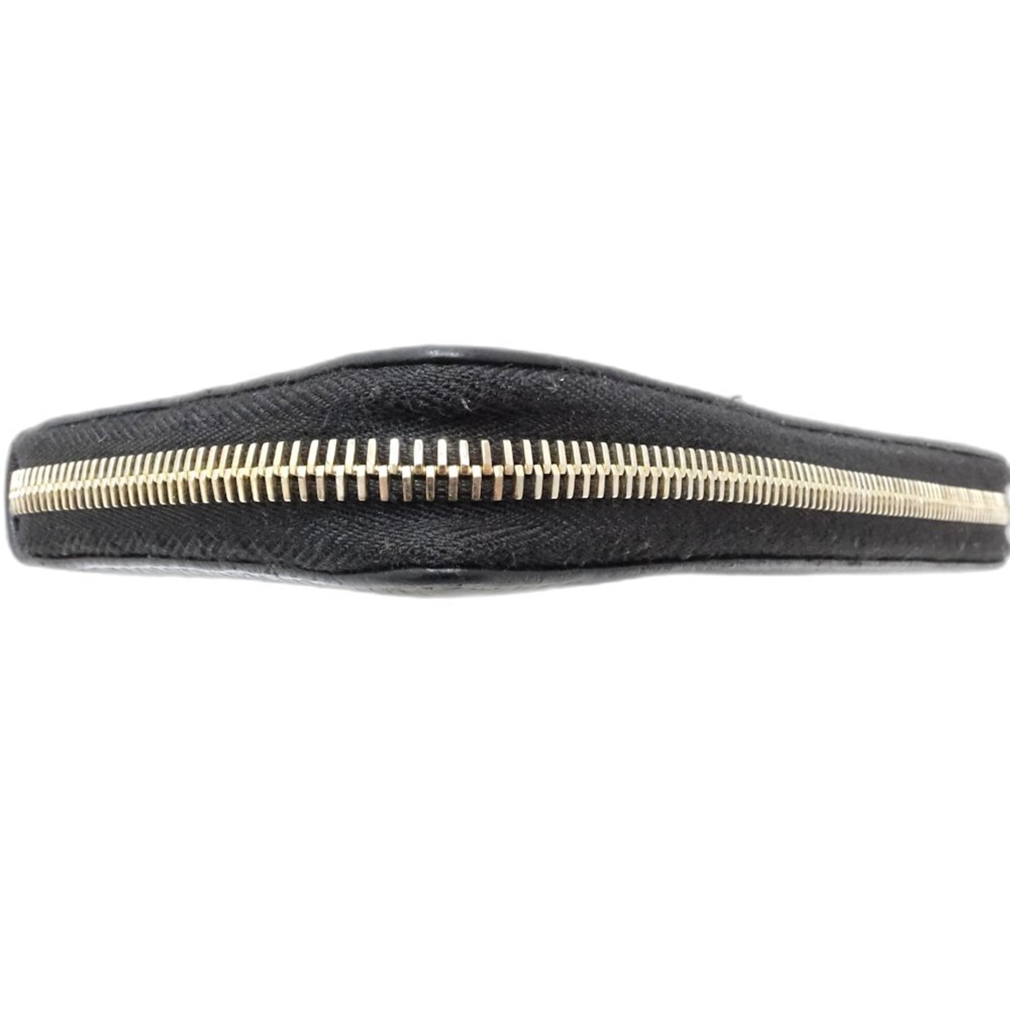 Gucci Black Leather Long Wallet (Bi-Fold) (Pre-Owned)