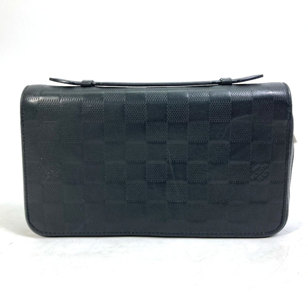 Louis Vuitton Black Noir Damier Infini Leather Coin Purse/Coin Case (Pre-Owned)